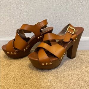 Mossimo Supply Co. Tan Platform Heels